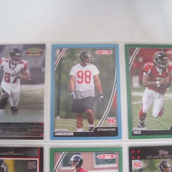 Lot of 13 Atlanta Falcons NFL Player Cards - Picture 3 of 12
